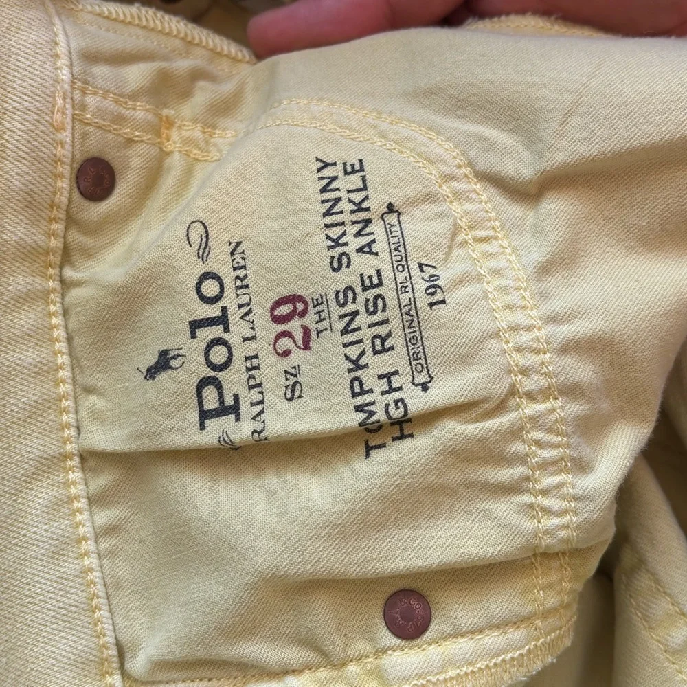New Polo Ralph  Lauren High-Rise Ankle Jeans, Sz-29 - Picture 5 of 14